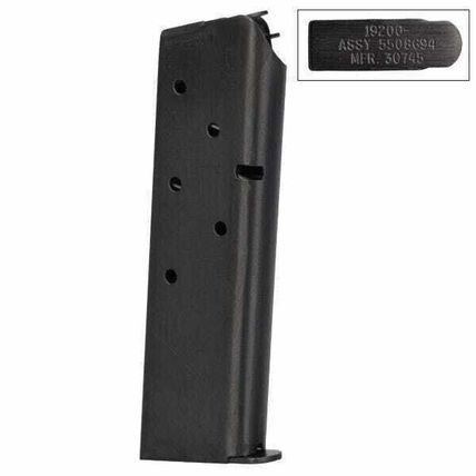 1911 45acp 7rd G.I. Marked Bottom Blue Magazine