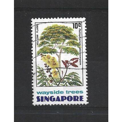 Singapore.SG268 10c Yellow Flame.Fine Used.Jun25