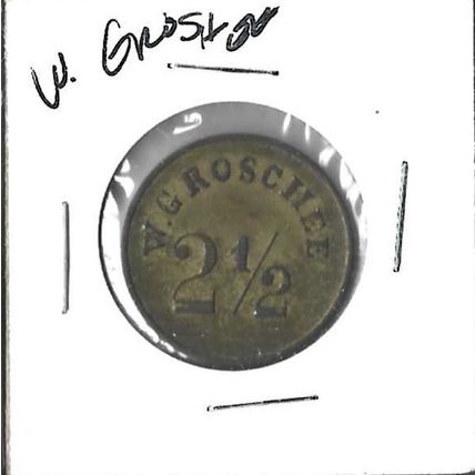 W. Grochee 2 1/2 Grochen token XF
