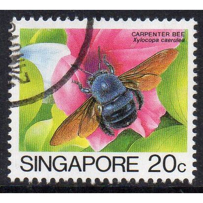 Singapore 1985 Insects - Carpenter Bee 20c Used