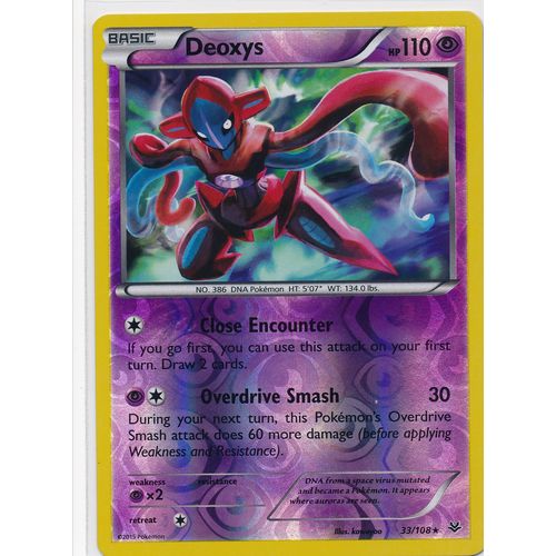 Pokemon Roaring Skies #33/108 Deoxys Rev Holo
