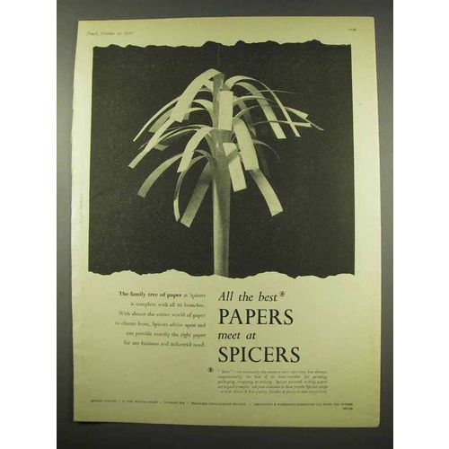 1956 Spicers Limited Paper Ad - All The Best Papers Meet