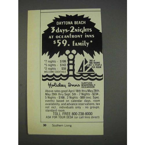 1982 Holiday Inns Daytona Beach Ad