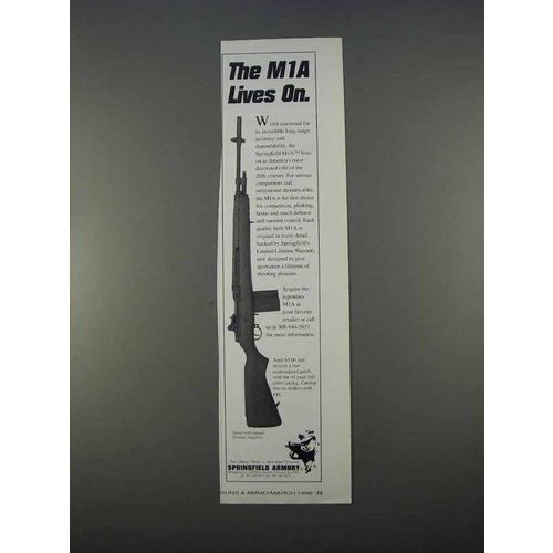 1996 Springfield M1A Rifle Ad - Lives On