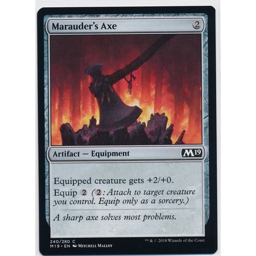 Magic the Gathering MTG Core Set 2019 240/280 Marauder's Axe