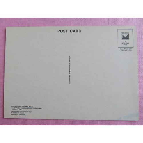 Liverpool & Manchester Railway 150 Years Series 2 No.5 Postcard