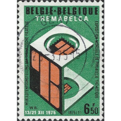 BELGIUM, Stamp Exhibition Themabelga, green 1975, 6F50c, #2
