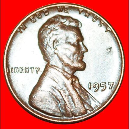 WHEAT PENNY (1909-1958):USA★1 CENT 1957★LINCOLN (1809-1865)★LOW START★NO RESERVE