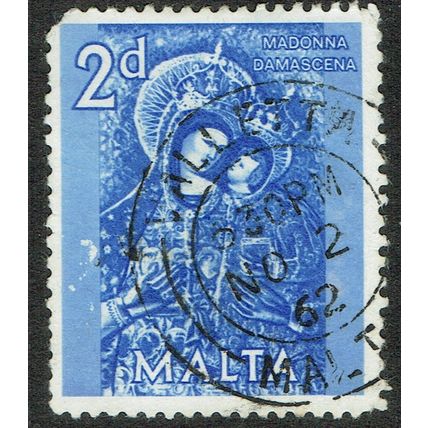 Malta 1962 Great Siege Commemoration 2d Bright Blue SG307 GU