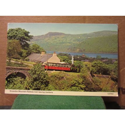 SNOWDON MOUNTAIN RAILWAY, LLANBERIS, NORTH WALES used postcard by E T W Dennis =