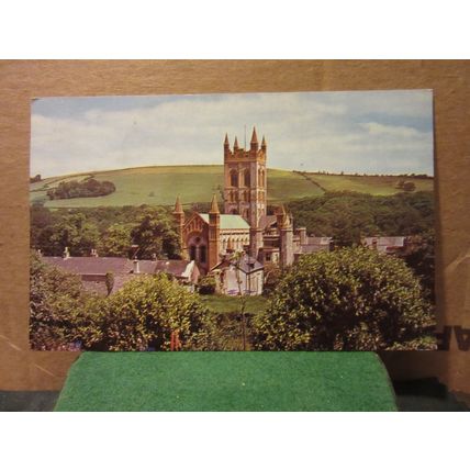 BUCKFAST ABBEY, DEVON used vintage postcard 1965 pm =