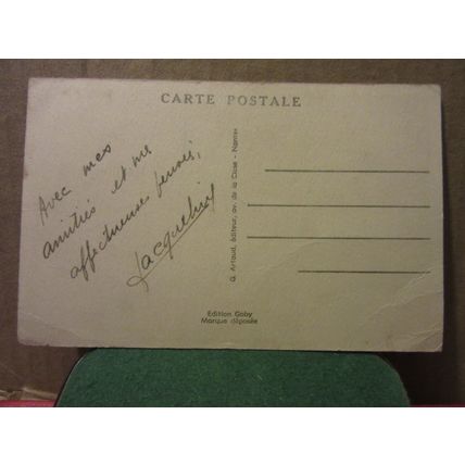 LA TOUR PENCHEE, LAON, AISNE, FRANCE used vintage postcard =