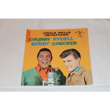 Chubby Checker & Bobby Rydell 45 & Picture Sleeve-JINGLE BELL ROCK/JINGLE BELL I