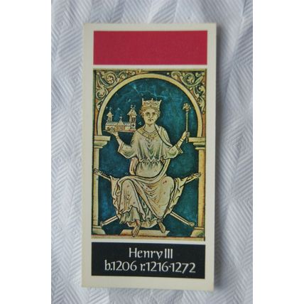 1977 Craven Black Cat Kings & Queens of England No. 8 Henry III