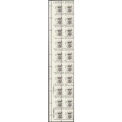 1845, 2¢ Block of 20 ERROR Stamps Which are Misperfed - Stuart Katz