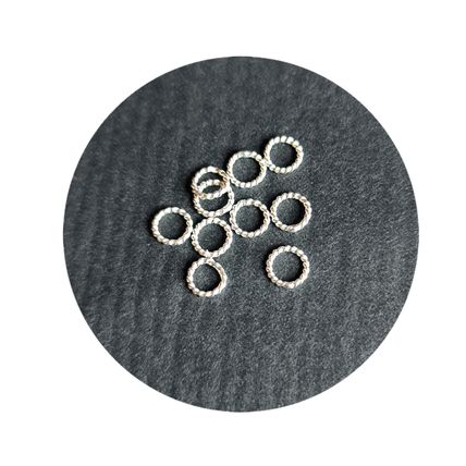 5mm Twisted Closed Jump Ring 925 Sterling Silver 0.8mm wire Jewellery Making C69