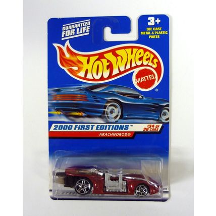 Hot Wheels Arachnorod #094 First Editions 34 of 36 Red Die-Cast Car 2000