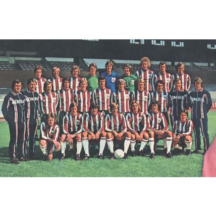 Sheffield United 1970s 1980s Football Club Team Spanish Postcard