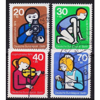GERMANY BERLIN [1974] MiNr 0468-71 ( O/used )