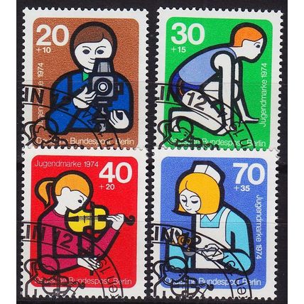 GERMANY BERLIN [1974] MiNr 0468-71 ( Sonder-O/used ) [02]