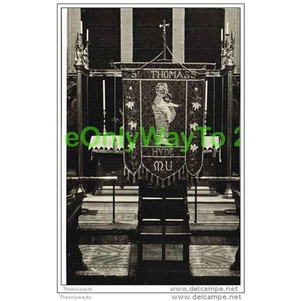 ST THOMAS'S CHURCH INTERIOR, HYDE, KENT, ENGLAND, 1920s?, Postcard