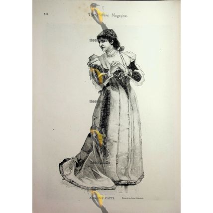 Adelina Patti, Italian Opera Singer, Book Illustration (Print), 1893
