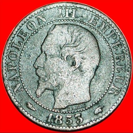 NAPOLEON III (1852-1870) PARIS: FRANCE ★ 5 CENTIMES 1853A!★LOW START★NO RESERVE!