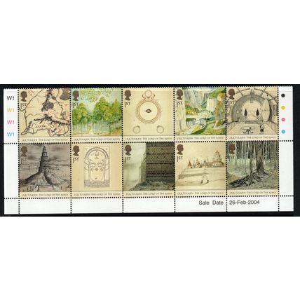 Sg2429 -Sg2438 Lord of the Rings set P.O. Fresh mint never hinged block (RA )
