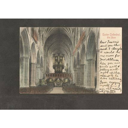 Genealogy Postcard Francis Oldridge Church Street Dodbrook Kingsbridge 1905