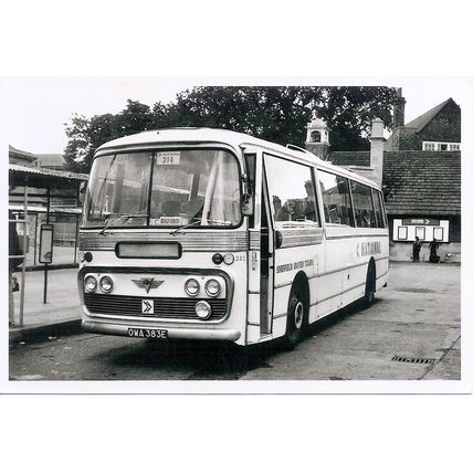 Black & White Photograph of Sheffield United Tours Ltd. - OWA 383E