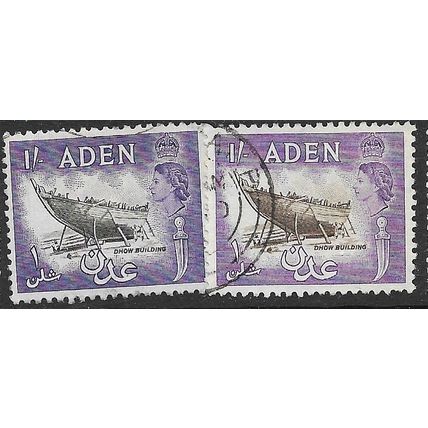 ADEN 1953/1963 SG 62+63 - #2 fine used (o)