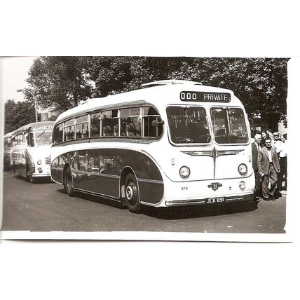 Black & White Photograph of Ribble Motor Services Ltd. - JCK 891 ex. Auty, Bury
