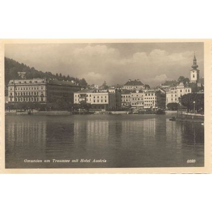 Austria Traunkirchen Hotel am Stein am Traunsee Postcard