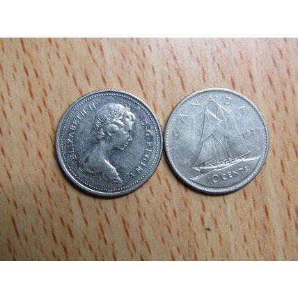 1979 Queen Elizabeth ll 10 Cents Canada Coin