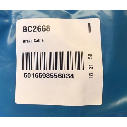 Handbrake Cable Rear for Saxo / 106 MkII with DISC REAR brakes QH BC2668