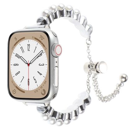 Pearl Bracelet Metal Watch Band, For Apple Watch 42mm, For Apple Watch 38mm (For