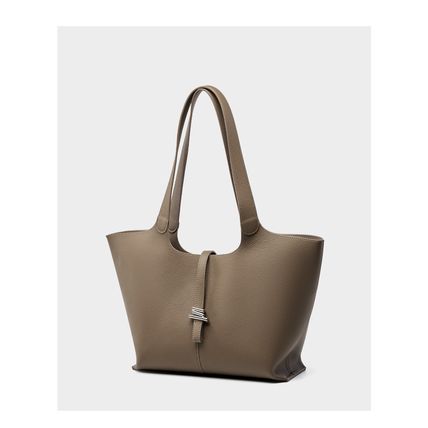 Genuine Leather Women Shoulder Bag Mobile Phone Bag Grey