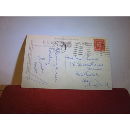 TROSSACHS HOTEL & LOCH ACHRAY, SCOTLAND by Brian Gerald used postcard 1950 pm =