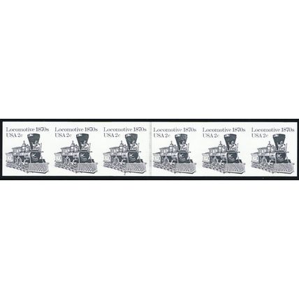 1897Ac, Mint NH 2¢ - PL# 4 Coil Line Strip of Six Error - Stuart Katz