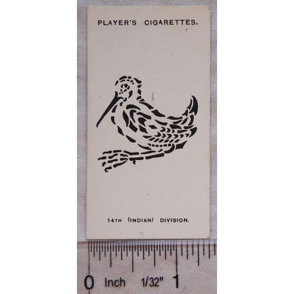 1925 Players Army Corps & Divisional Signs No. 105, 14th Indian Division