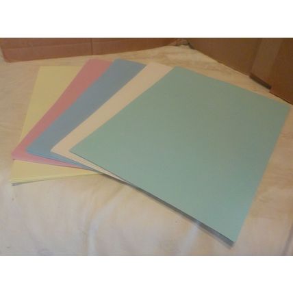 61 Sheets x A4 Double Sided Pastel Card (200gsm)