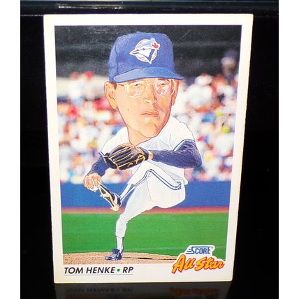 SCORE 1992 TOM HENKE ALL STAR CARD #439