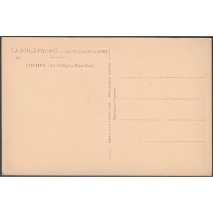 La Collégiale Saint-Ours, Loches, c.1930s - Yvon CPSM