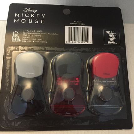 NEW Disney Mickey Mouse 3 Pack Magnetic Bag Clips