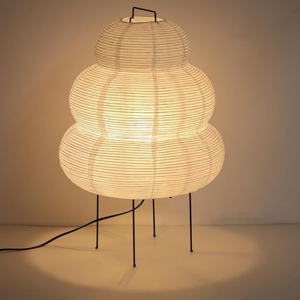 Paper Lamp Noguchi Style Lamp, Rice Paper Akari Floor Lamp, Paper Lantern Lamp w