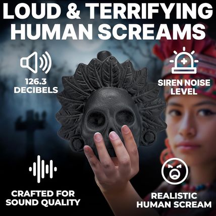Original Aztec Death Whistle: Loudest Scream Whistle at 125+ Decibels - Authenti