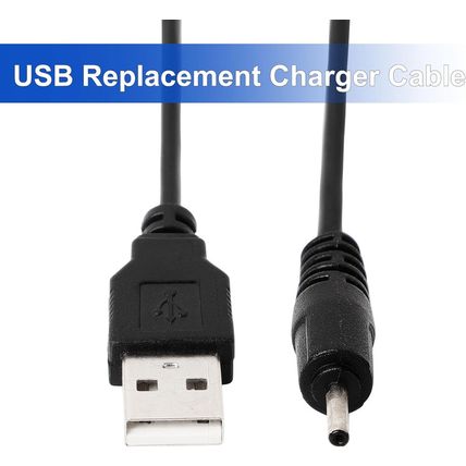 Uxcell USB Replacement Charger Cable, Fast Charging Cord DC 2Mm Small Pin, Flexi