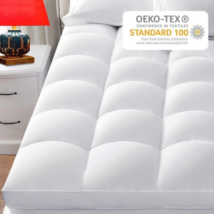 CHOKIT Queen Mattress Topper, Extra Thick Pillow Top Mattress Pad for Back Pain
