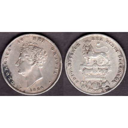 Great Britain. George IV. Shilling 1826. dy23478