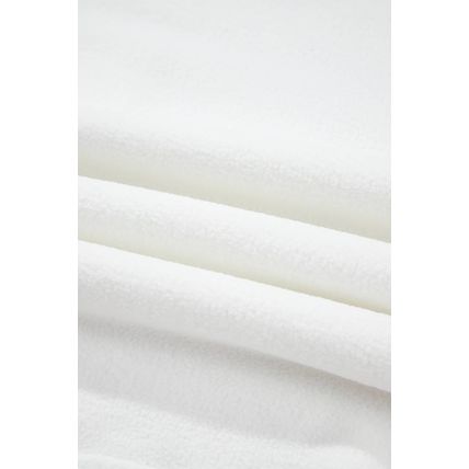 White Exposed Seam Chest Pocket Knit Pullover Sweatshirt